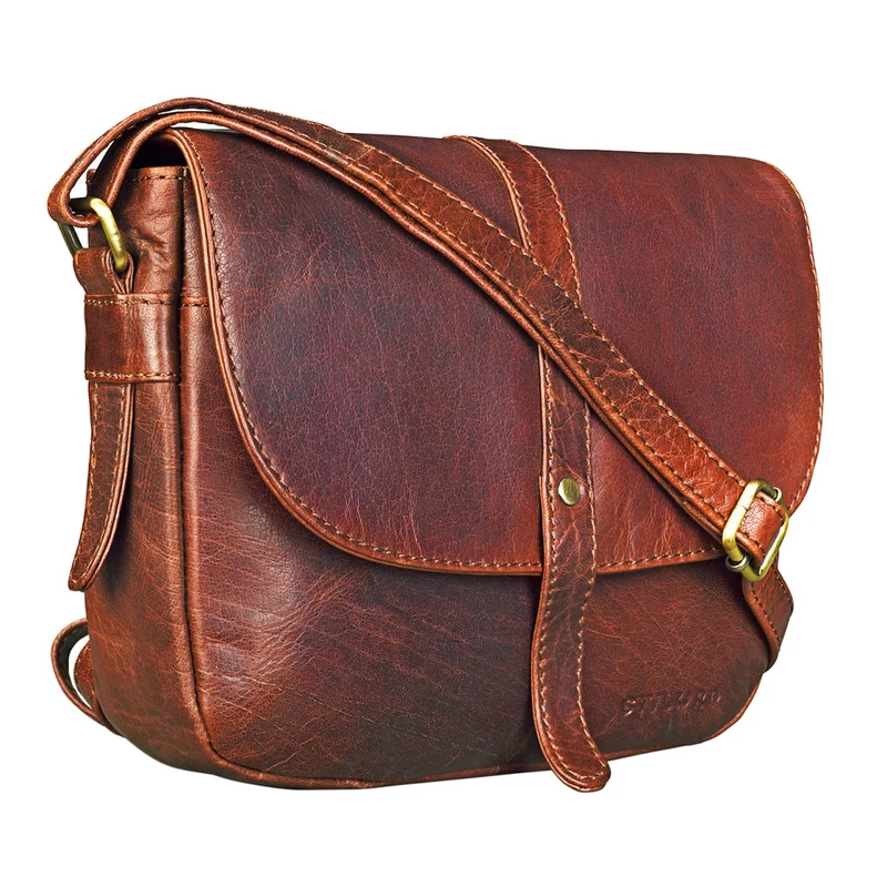 B-WARE "Kira" Umhängetasche Frauen Leder Vintage