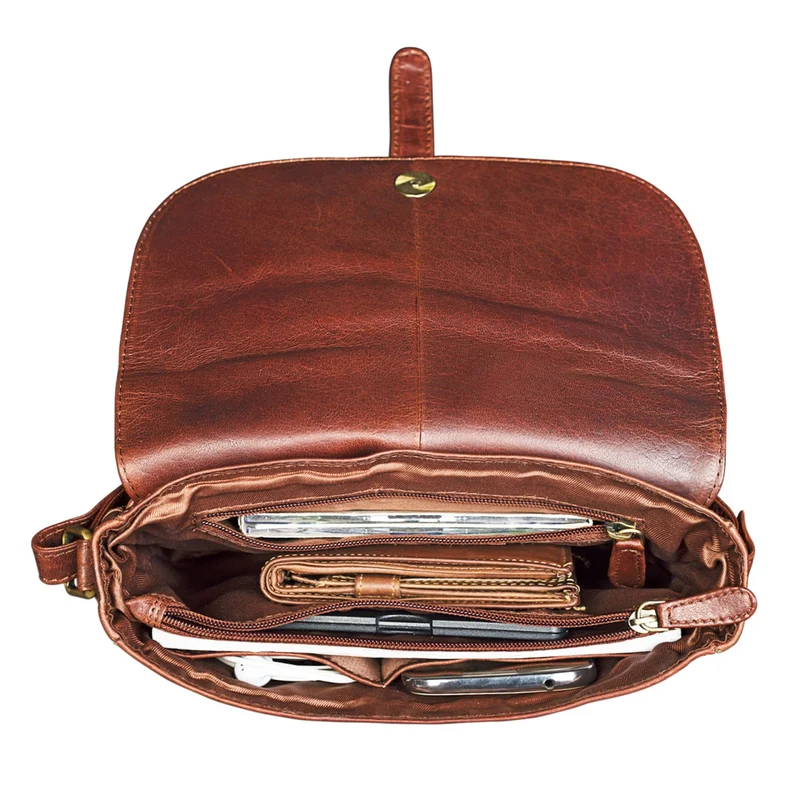 B-WARE "Kira" Umhängetasche Frauen Leder Vintage