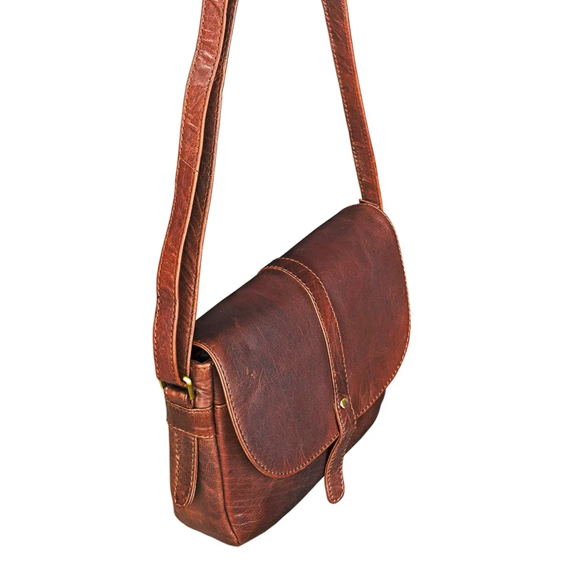 B-WARE "Kira" Umhängetasche Frauen Leder Vintage
