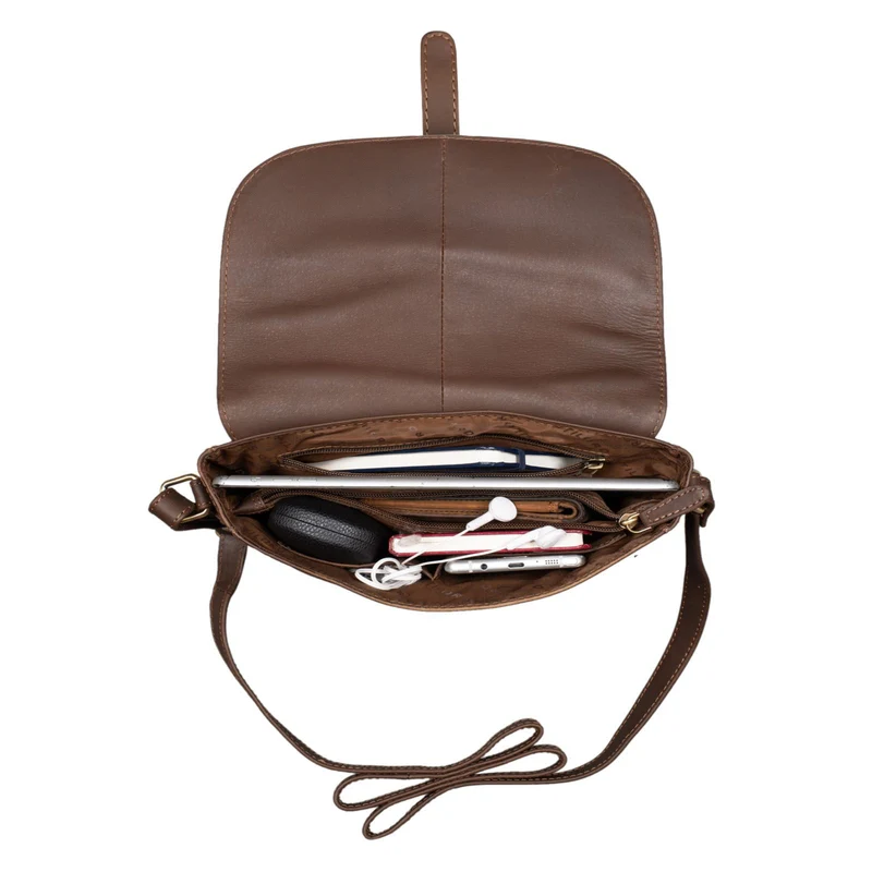 B-WARE "Kira" Umhängetasche Frauen Leder Vintage