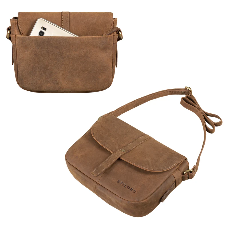 B-WARE "Kira" Umhängetasche Frauen Leder Vintage