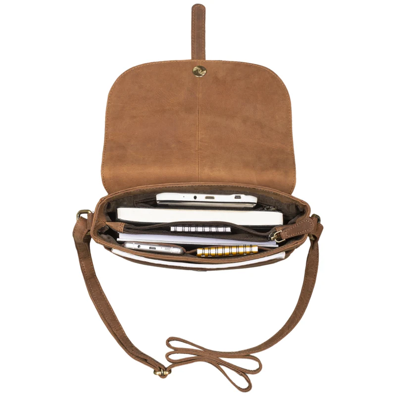 B-WARE "Kira" Umhängetasche Frauen Leder Vintage