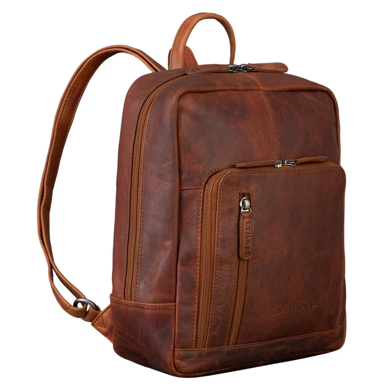 "Walker" Leder Rucksack Daypack Klein Robust