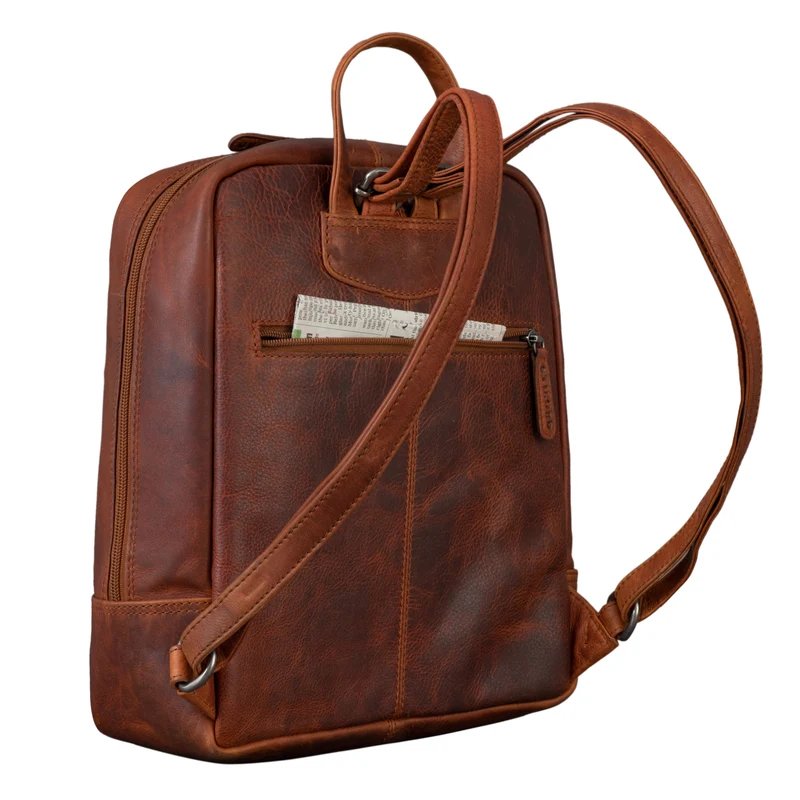"Walker" Leder Rucksack Daypack Klein Robust