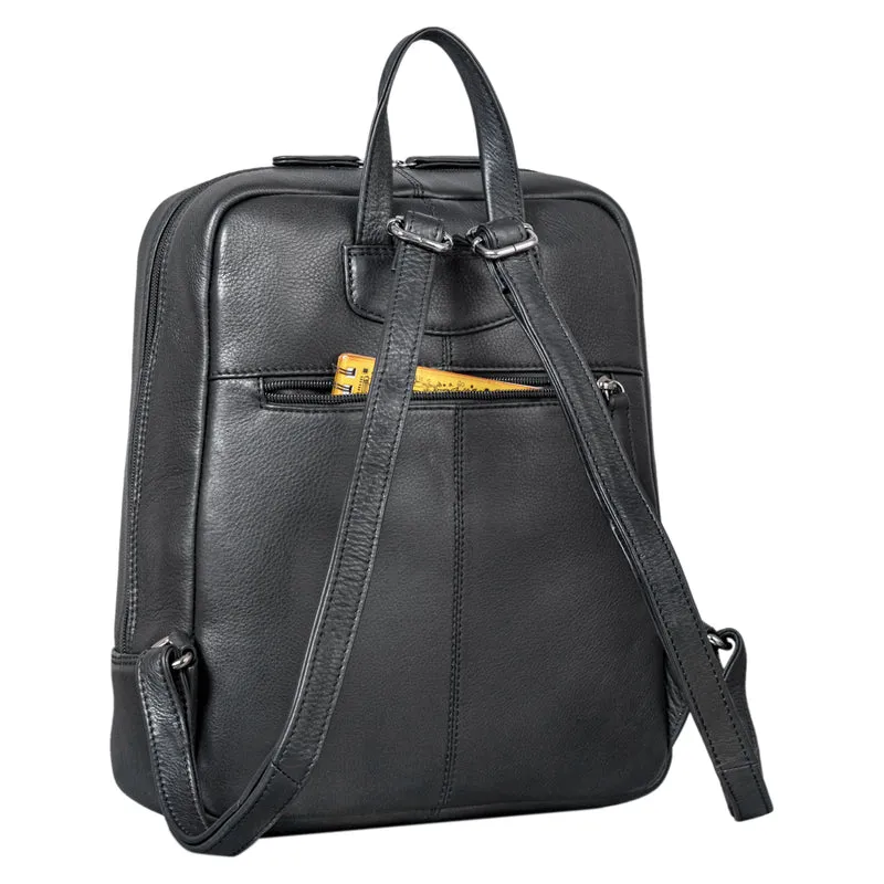 "Walker" Leder Rucksack Daypack Klein Robust