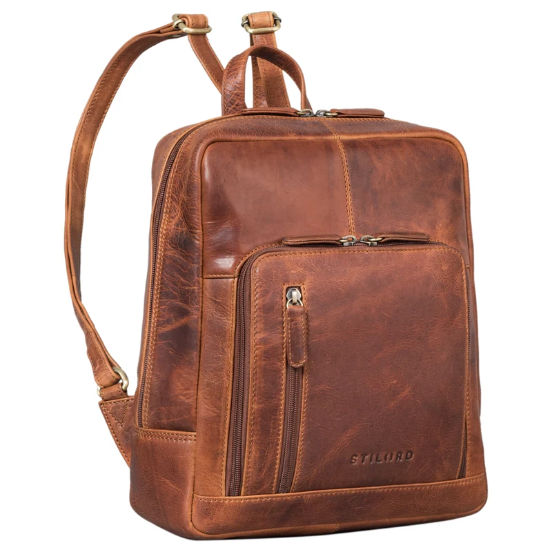 "Walker" Leder Rucksack Daypack Klein Robust
