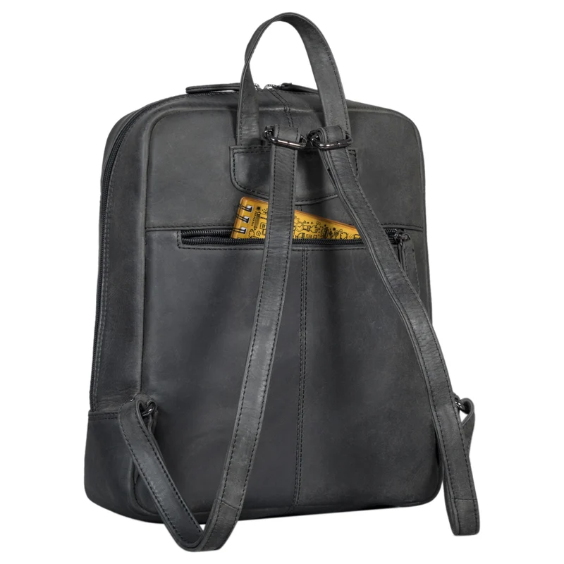 "Walker" Leder Rucksack Daypack Klein Robust