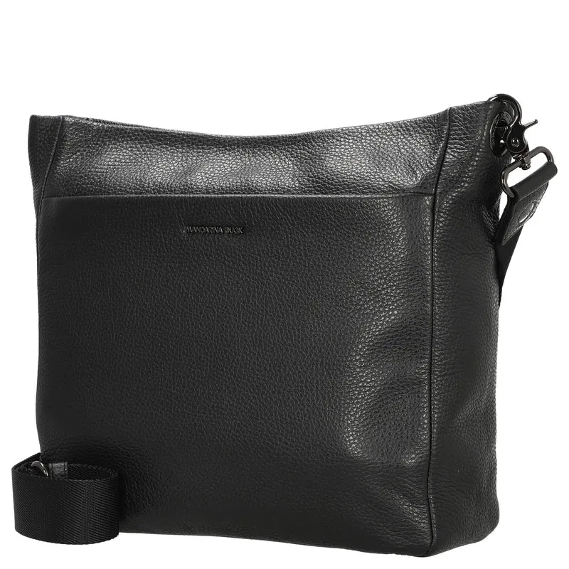 Mandarina Duck Mellow Leather - Umhängetasche L 35 cm (nero)