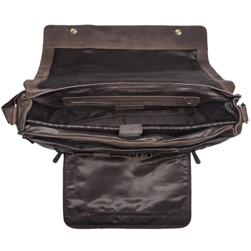 B-WARE "Maximus" XXL Leder Umhängetasche