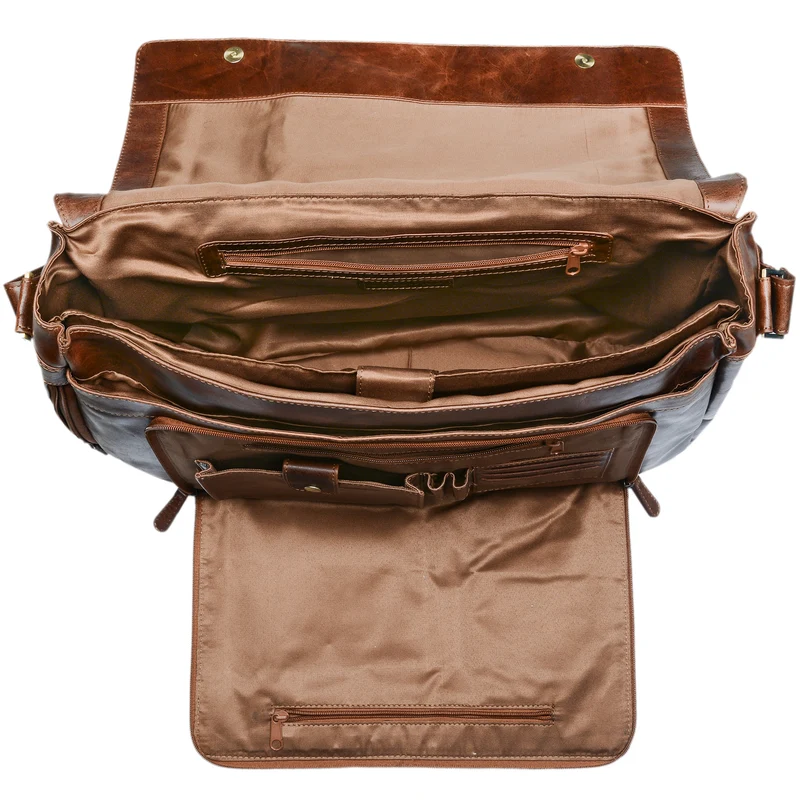 B-WARE "Maximus" XXL Leder Umhängetasche