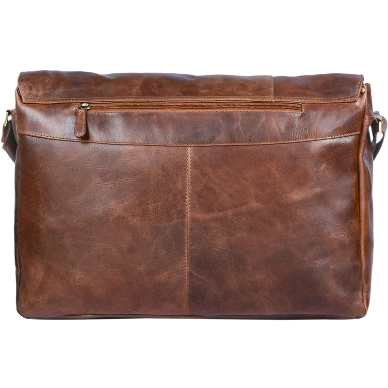 B-WARE "Maximus" XXL Leder Umhängetasche