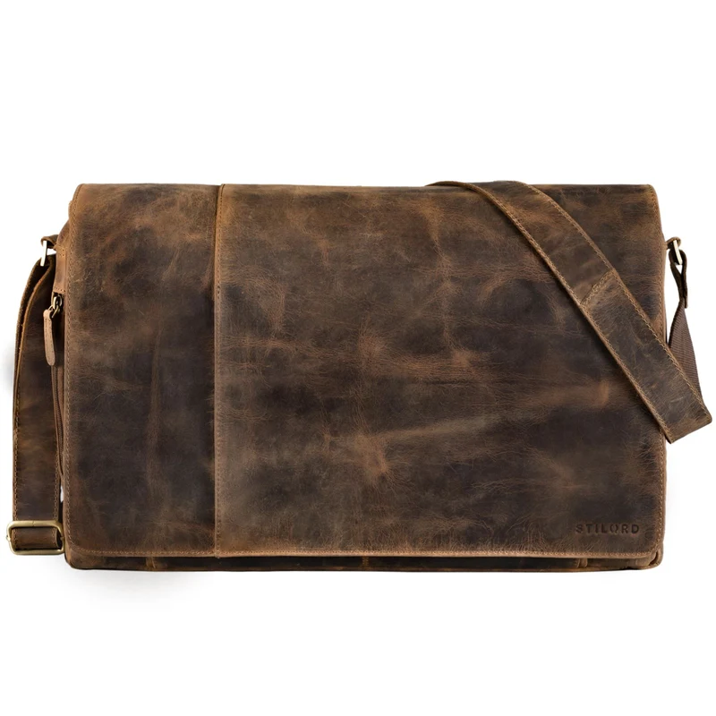 B-WARE "Maximus" XXL Leder Umhängetasche