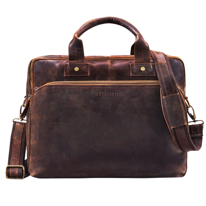 B-WARE "Hector" Große Business Ledertasche für Herren