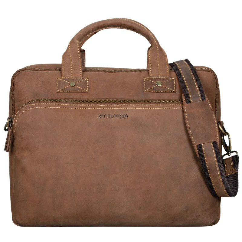 B-WARE "Hector" Große Business Ledertasche für Herren
