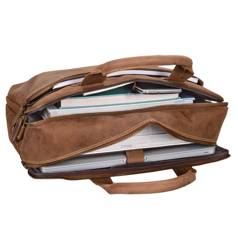 B-WARE "Hector" Große Business Ledertasche für Herren