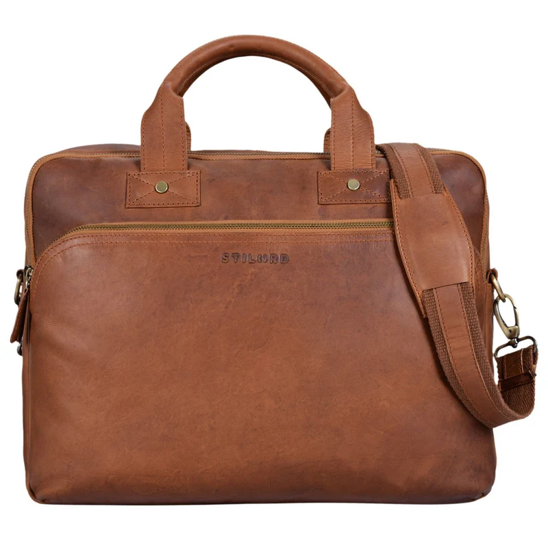 B-WARE "Hector" Große Business Ledertasche für Herren