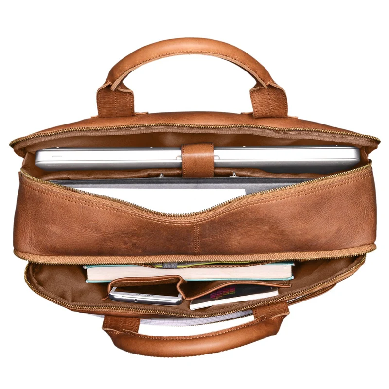 B-WARE "Hector" Große Business Ledertasche für Herren