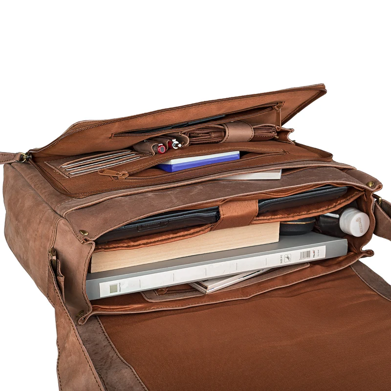 B-WARE "Jan" 15,6 Zoll Laptoptasche Leder