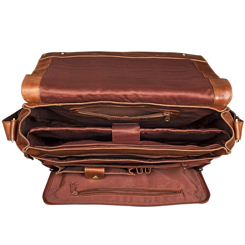B-WARE "Jan" 15,6 Zoll Laptoptasche Leder