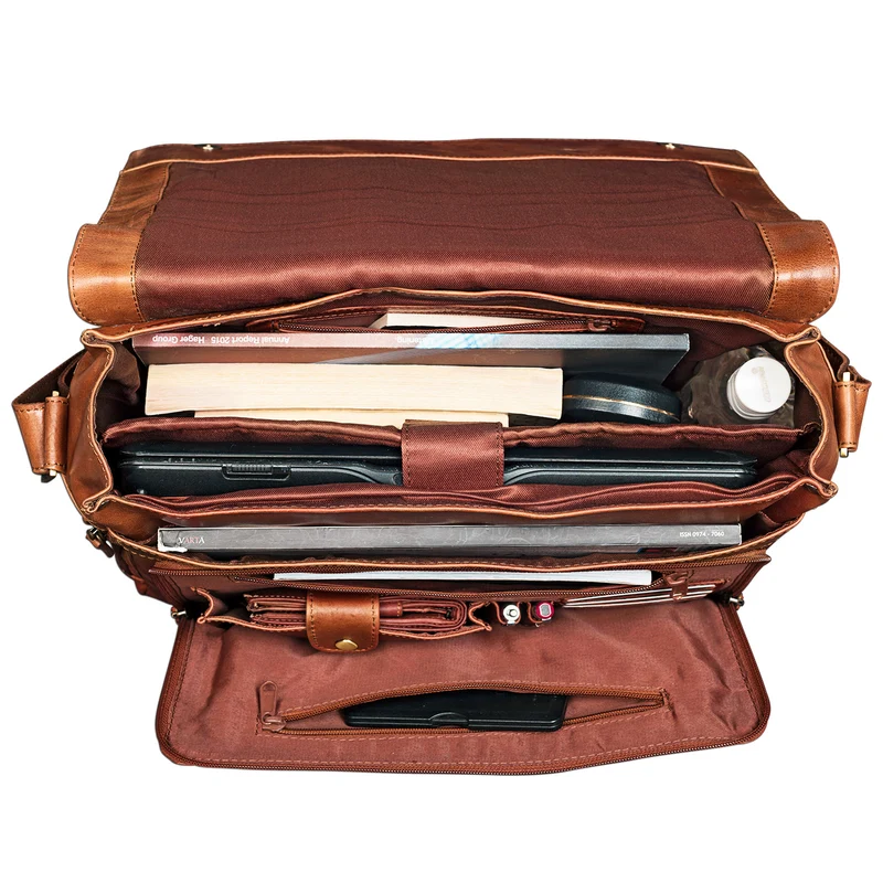 B-WARE "Jan" 15,6 Zoll Laptoptasche Leder
