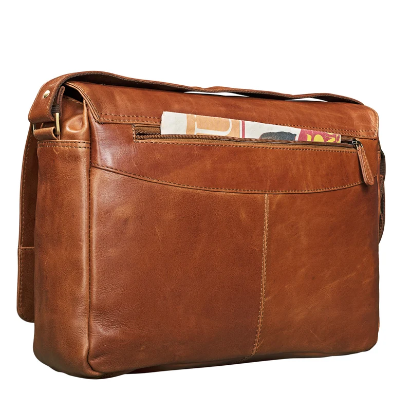 B-WARE "Jan" 15,6 Zoll Laptoptasche Leder