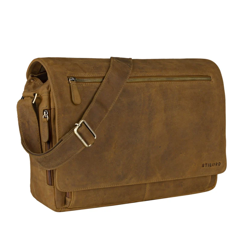 B-WARE "Jan" 15,6 Zoll Laptoptasche Leder