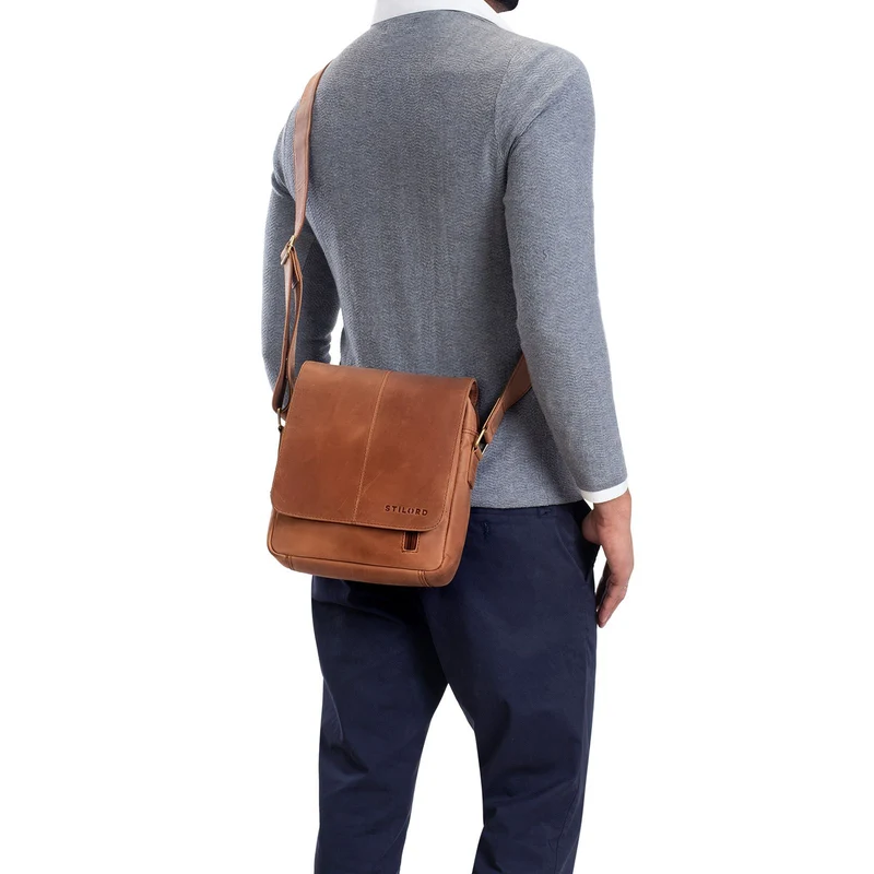 "Matt" Herrenhandtasche Leder Umhängetasche Männner Vintage