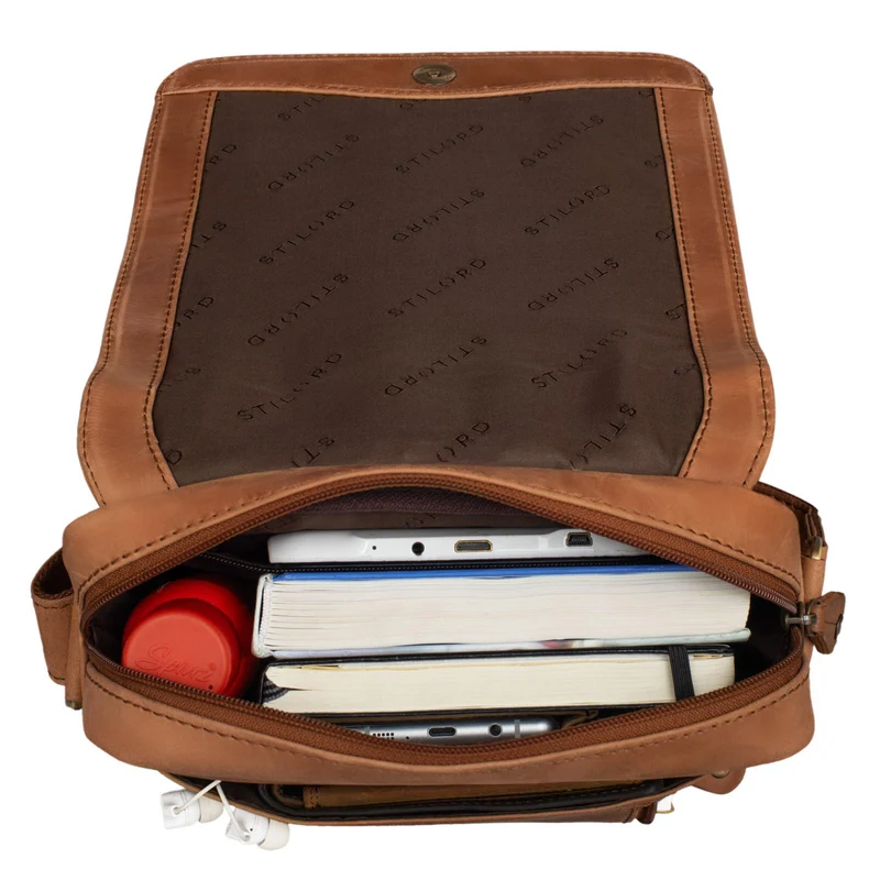 "Matt" Herrenhandtasche Leder Umhängetasche Männner Vintage