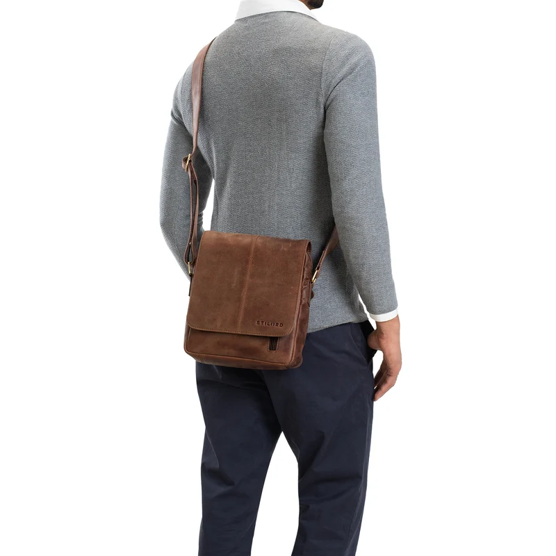 "Matt" Herrenhandtasche Leder Umhängetasche Männner Vintage