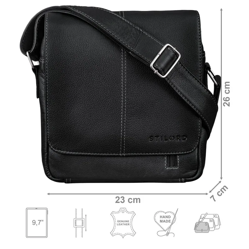 "Matt" Herrenhandtasche Leder Umhängetasche Männner Vintage