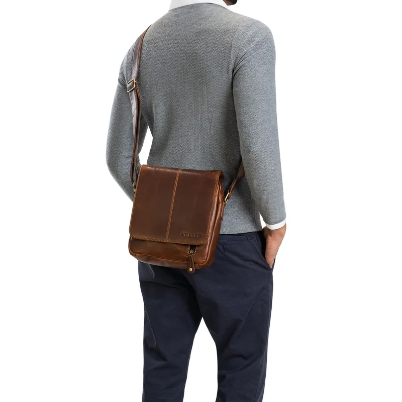 "Matt" Herrenhandtasche Leder Umhängetasche Männner Vintage