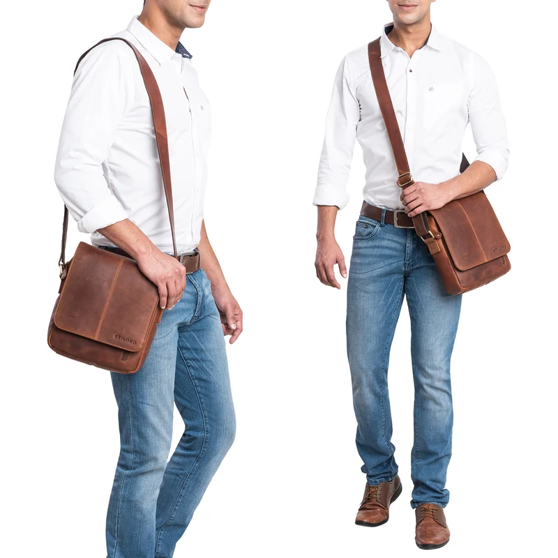 "Matt" Herrenhandtasche Leder Umhängetasche Männner Vintage