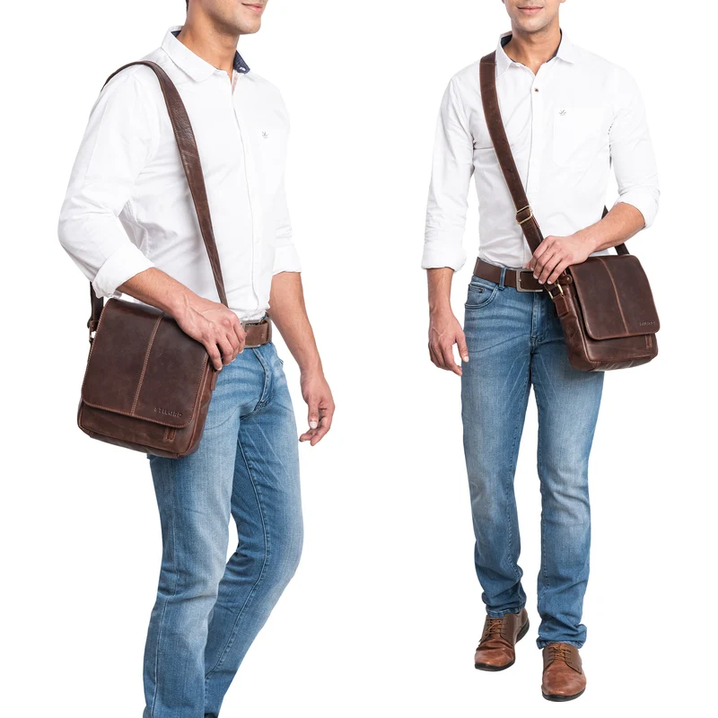"Matt" Herrenhandtasche Leder Umhängetasche Männner Vintage