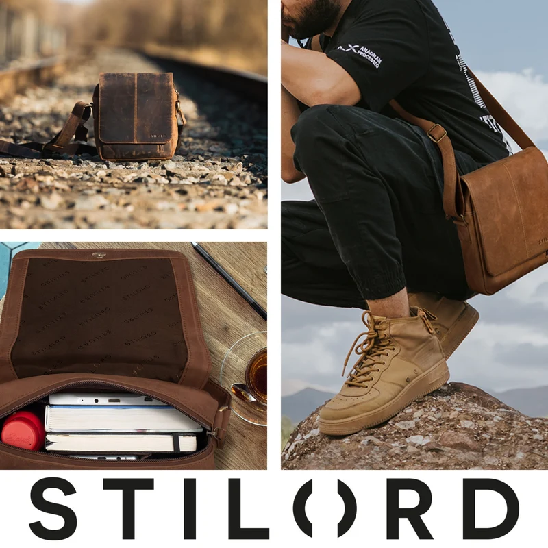 "Matt" Herrenhandtasche Leder Umhängetasche Männner Vintage