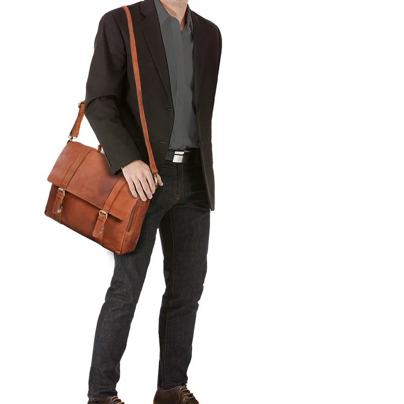 B-WARE "Calvin" Businesstasche Leder Groß