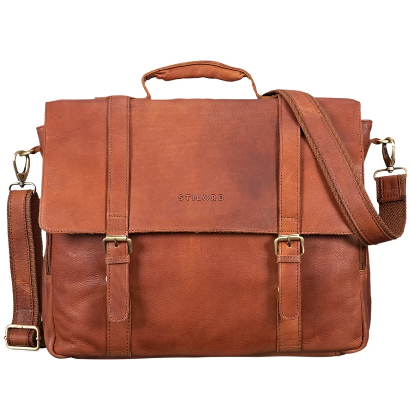 B-WARE "Calvin" Businesstasche Leder Groß
