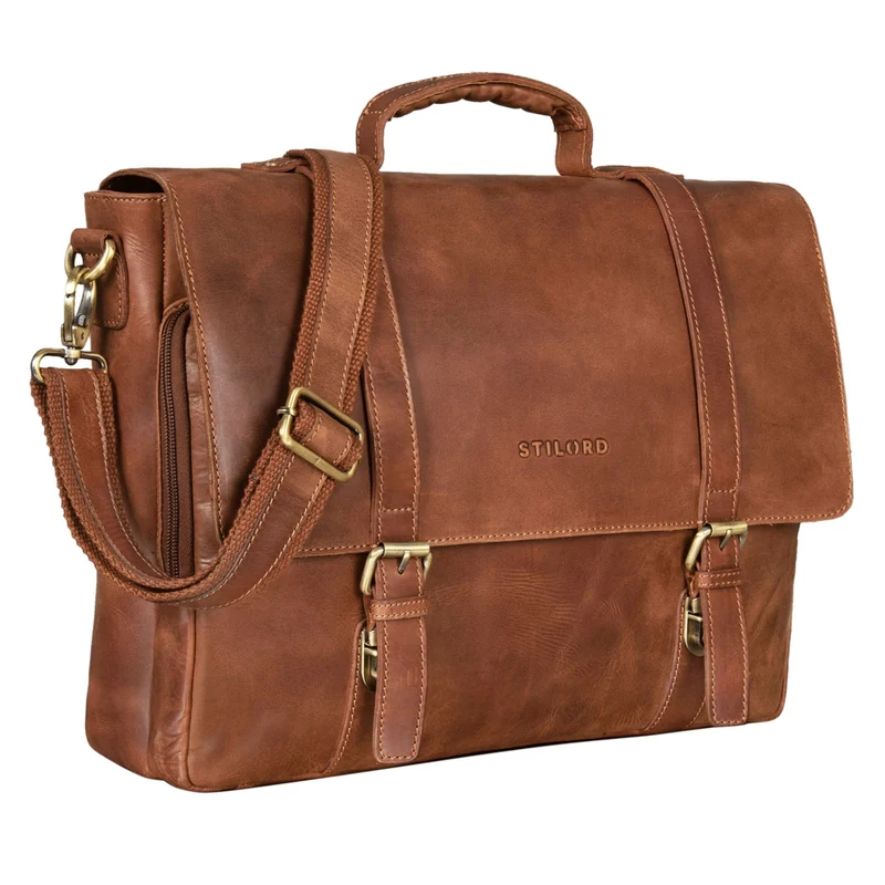 B-WARE "Calvin" Businesstasche Leder Groß