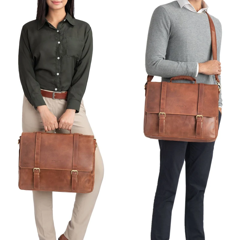 B-WARE "Calvin" Businesstasche Leder Groß