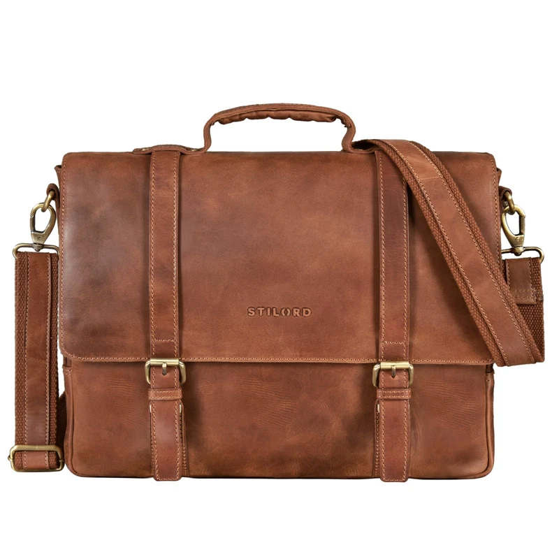 B-WARE "Calvin" Businesstasche Leder Groß