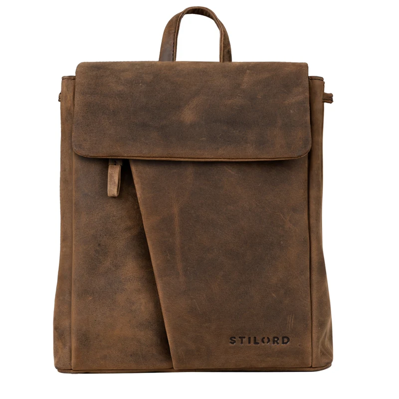 "Anita" Lederrucksack Damen Klein Vintage