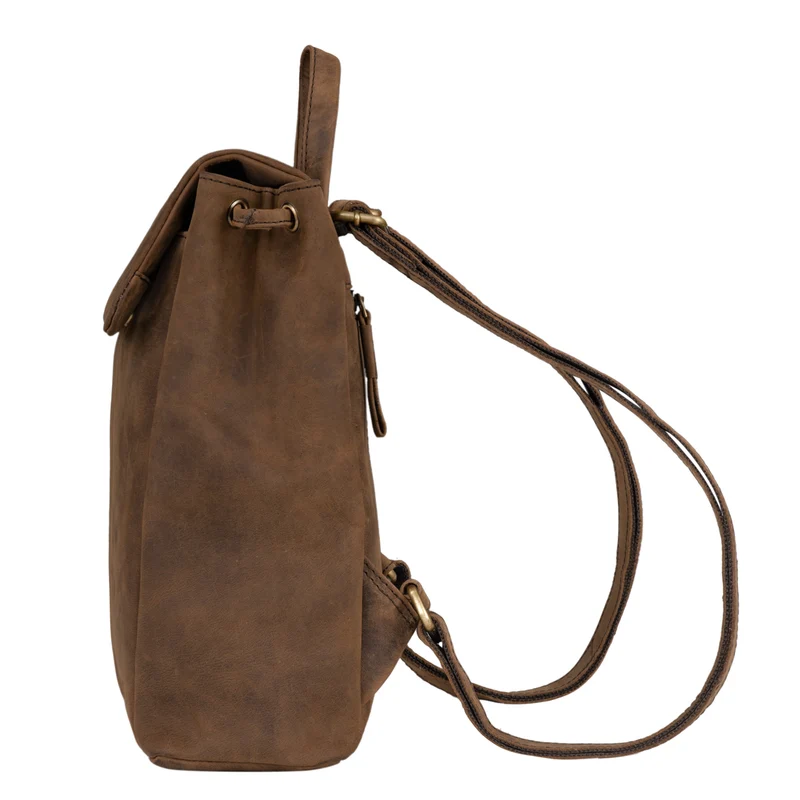 "Anita" Lederrucksack Damen Klein Vintage