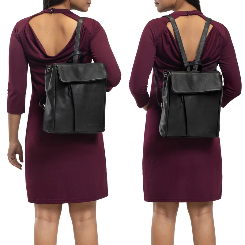 "Anita" Lederrucksack Damen Klein Vintage