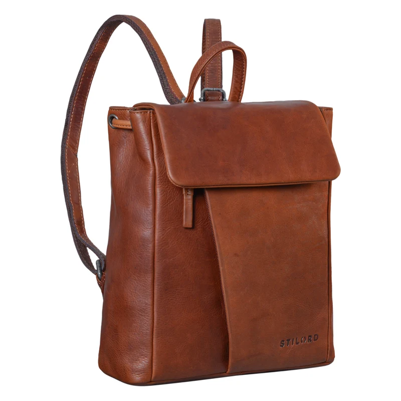 "Anita" Lederrucksack Damen Klein Vintage