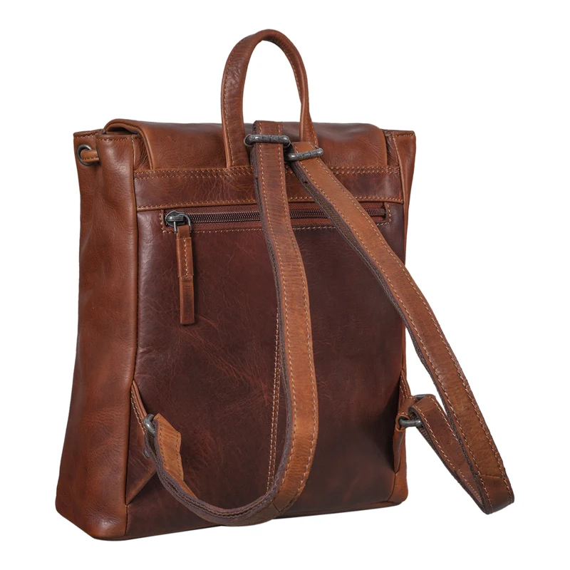 "Anita" Lederrucksack Damen Klein Vintage
