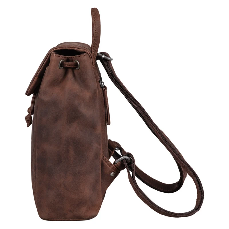 "Anita" Lederrucksack Damen Klein Vintage