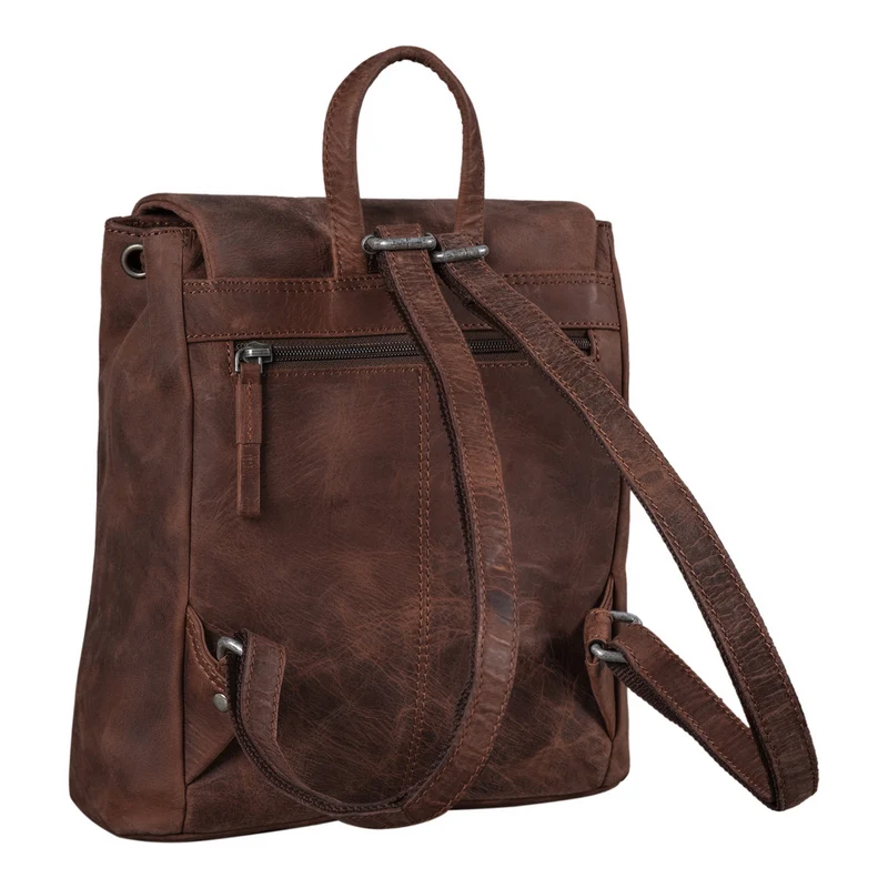 "Anita" Lederrucksack Damen Klein Vintage