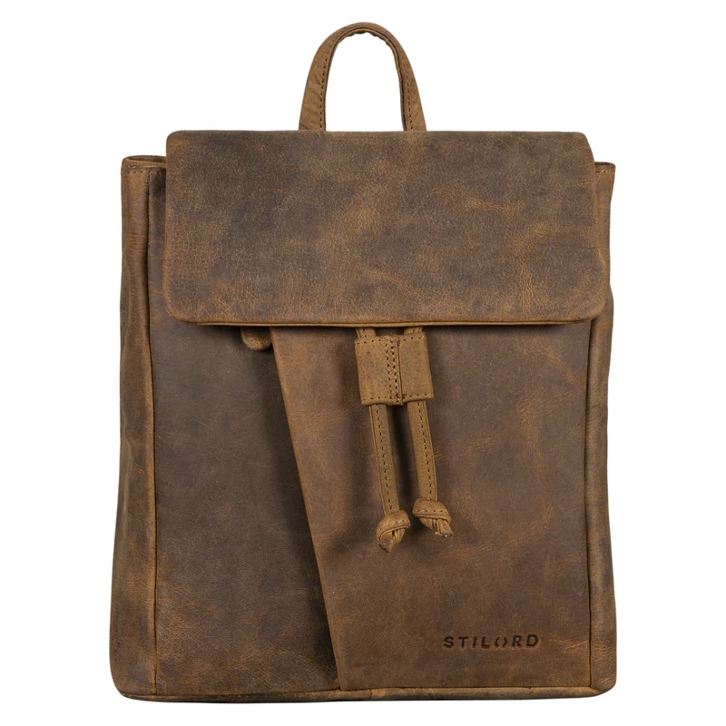"Anita" Lederrucksack Damen Klein Vintage