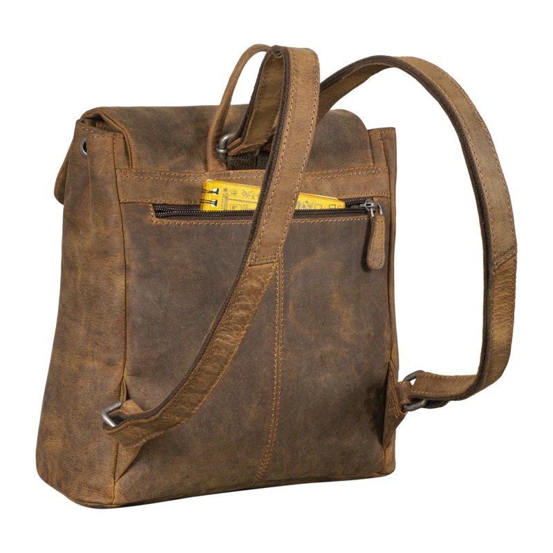"Anita" Lederrucksack Damen Klein Vintage