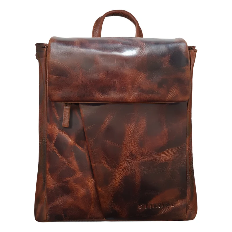 "Anita" Lederrucksack Damen Klein Vintage