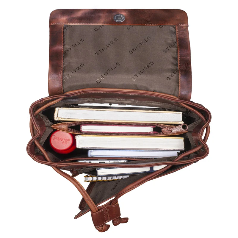 "Anita" Lederrucksack Damen Klein Vintage